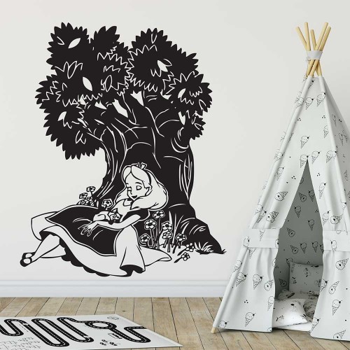 Alice in Wonderland  Vinyl Wall Art Decal 