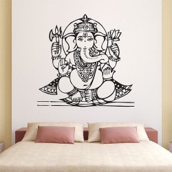 Ganesha Goddess2 Vinyl Wall Art Decal (WD-0453)