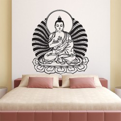 Buddha Statue Wandaufkleber Wandtattoo (WD-0456)