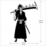 สติกเกอร์ติดผนัง Renji Abarai from Bleach Wall Sticker 