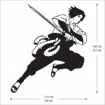 Sasuke Uchiha from Naruto Anime Vinyl Wall Art Decal 