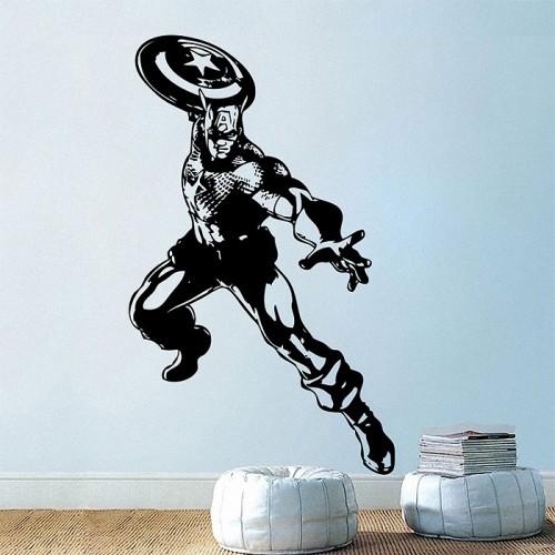 Captain American Vinyl Wall Art Decal 