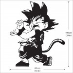 Kid Goku Kamehameh Dragon Ball Vinyl Wall Art Decal 