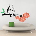 สติกเกอร์ติดผนัง My Neighbor Totoro on tree branch Wall Sticker 