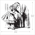 Alice finding tiny door Vinyl Wall Art Decal