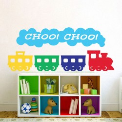 Choo Choo Train Kids Vinyl Wall Art Decal (WD-0535)