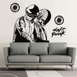 สติกเกอร์ติดผนัง DJ Daft Punk Wall Sticker (WD-0539)