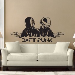 สติกเกอร์ติดผนัง  DJ Daft Punk  Wall Sticker (WD-0548)