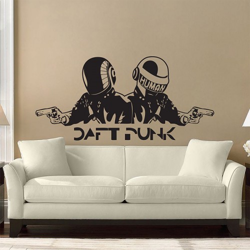 สติกเกอร์ติดผนัง DJ Daft Punk Wall Sticker