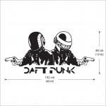 สติกเกอร์ติดผนัง DJ Daft Punk Wall Sticker