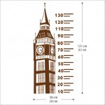 Big Ben Meßlatte Maßstab Wandaufkleber Wandtattoo