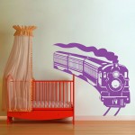 Steam Locomotive Train Vinyl Wall Art Decal