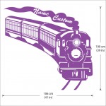 Steam Locomotive Train Vinyl Wall Art Decal