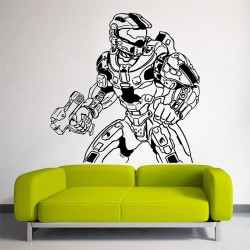 สติกเกอร์ติดผนัง Halo 4 Master Chief Wall Sticker (WD-0564)