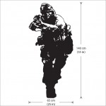 สติกเกอร์ติดผนัง Call of Duty 4 Modern Warfare Wall Sticker