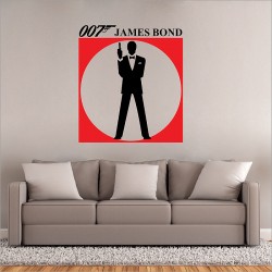 James Bond 007 Wandaufkleber Wandtattoo (WD-0584)