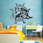 Monkey D. Luffy Straw Hat Pirates One Piece Vinyl Wall Art Decal 