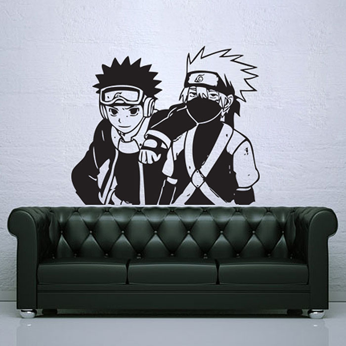 Hatake Kakashi Kid Vs Adult in Naruto Vinyl Wall Art Decal