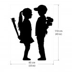 Banksy Boy Meets Girl Vinyl Wall Art Decal 