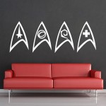 Sternenflotte Star Trek Insignia Wandaufkleber Wandtattoo