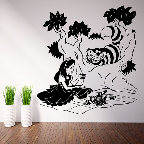 Alice in Wonderland Vinyl Wall Art Decal 