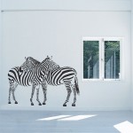 Zebras Family Vinyl Wall Art Decal