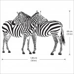 Zebras Family Vinyl Wall Art Decal