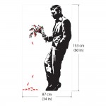 Banksy Waiting In Vain Vinyl Wall Art Decal 