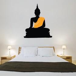 Buddha Statue Wandaufkleber Wandtattoo (WD-0690)