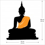 Buddha Statue Wandaufkleber Wandtattoo