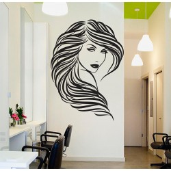 Beauty Hair Salon Vinyl Wall Art Decal (WD-0699)