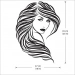 Beauty Hair Salon Vinyl Wall Art Decal 