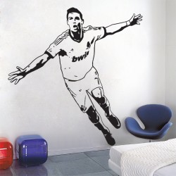 Cristiano Ronaldo The first top European league player Vinyl Wall Art Decal (WD-0702)