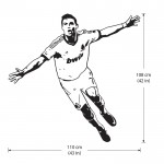 Cristiano Ronaldo The first top European league player Vinyl Wall Art Decal 