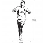 Cristiano Ronaldo One of the best football players Vinyl Wall Art Decal 