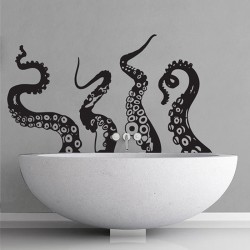 Large Octopus Tentacles V.1 Vinyl Wall Art Decal (WD-0714)