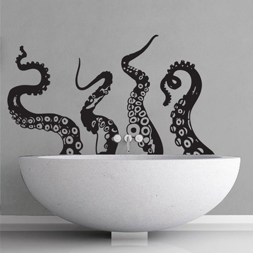 Large Octopus Tentacles V.1 Vinyl Wall Art Decal 