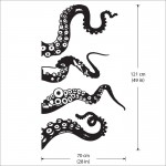 Large Octopus Tentacles V.1 Vinyl Wall Art Decal 