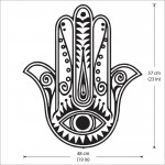 Hand of Fatima The Hamsa Vinyl Wall Art Decal 