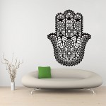 Hamsa Hand der Fatima  Wandtattoo Aufkleber 