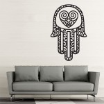 Hamsa Hand der Fatima v4 Wandtattoo Aufkleber 