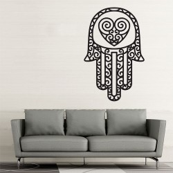 Hand of Fatima The Hamsa v4 Vinyl Wall Art Decal (WD-0722)