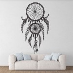 สติกเกอร์ติดผนัง ดรีมแคชเชอร์ ตาข่ายดักฝัน Dreamcatcher The good dreams Wall Sticker