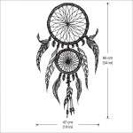 สติกเกอร์ติดผนัง ดรีมแคชเชอร์ ตาข่ายดักฝัน Dreamcatcher The good dreams Wall Sticker