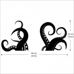 Large Octopus Tentacles V.3 Vinyl Wall Art Decal