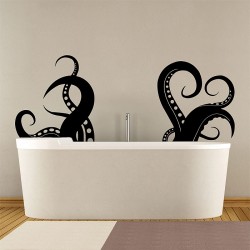 Large Octopus Tentacles V.3 Vinyl Wall Art Decal (WD-0732)