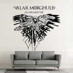 Valar Morghulis All Men Must Die Vinyl Wall Art Decal 