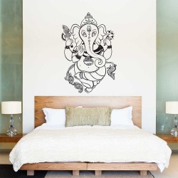 Ganesh Ganesha Hindu God Vinyl Wall Art Decal (WD-0742)