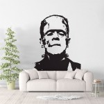 Frankenstein Half Body Halloween Wandaufkleber Wandtattoo