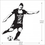 Zlatan Ibrahimovic Soccer Star Vinyl Wall Art Decal